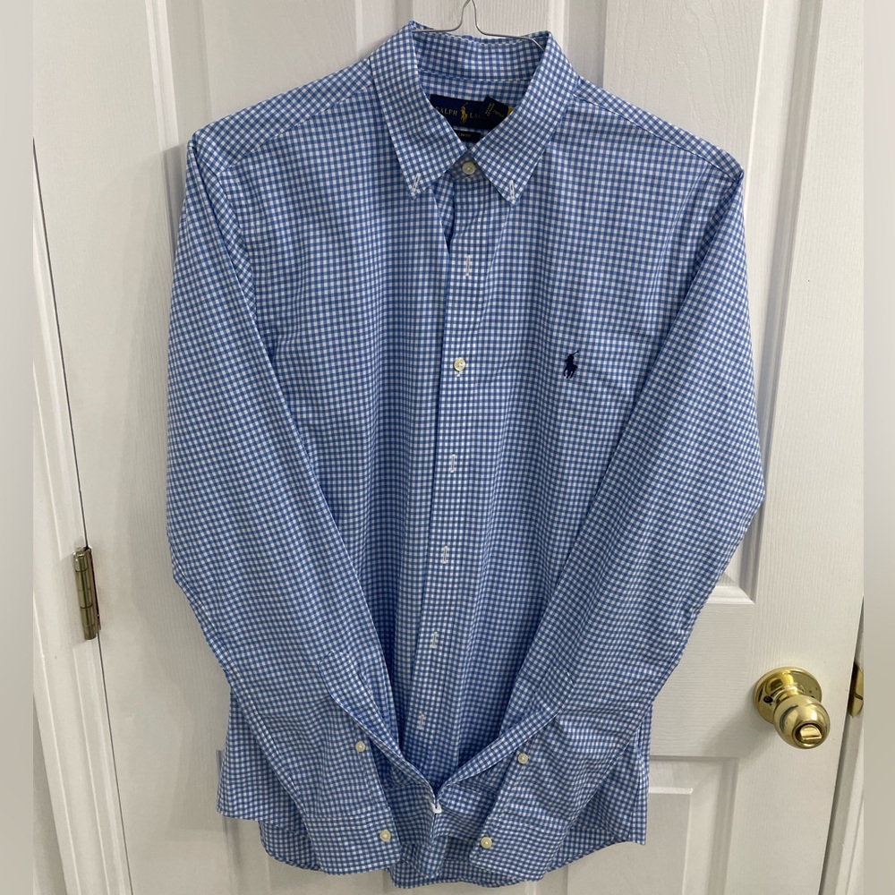EUC Ralph Lauren Dress Shirt M Sz 15.5